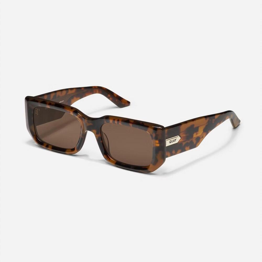 NEW QUAY women's tell me more sunglasses in coffee tortoise/brown